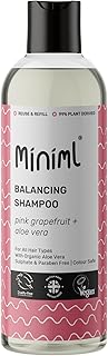 Natural Hair Shampoo Eco Friendly – 500ml Pink Grapefruit & Aloe Vera Men and Womens Sensitive Scalp & Skin Cruelty Free Vegan Shampoo - For Greasy, Curly, Dry and Dandruff Hair