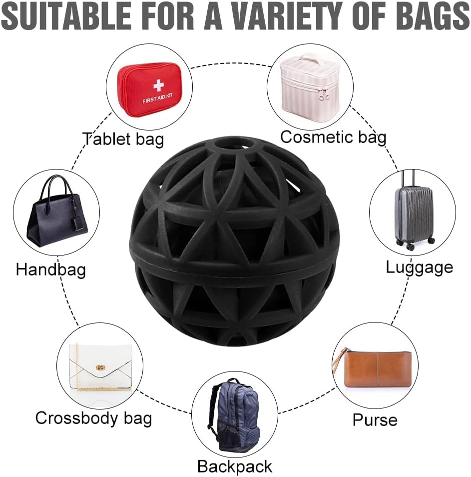 Image of Purse Cleaning Ball, Reusable Clean Balls, the Cleaner Ball Picking Up Dust Dirt Debris Sticky in Purses, for Backpacks School Bags Handbags - Laundry Balls for Washing Machine