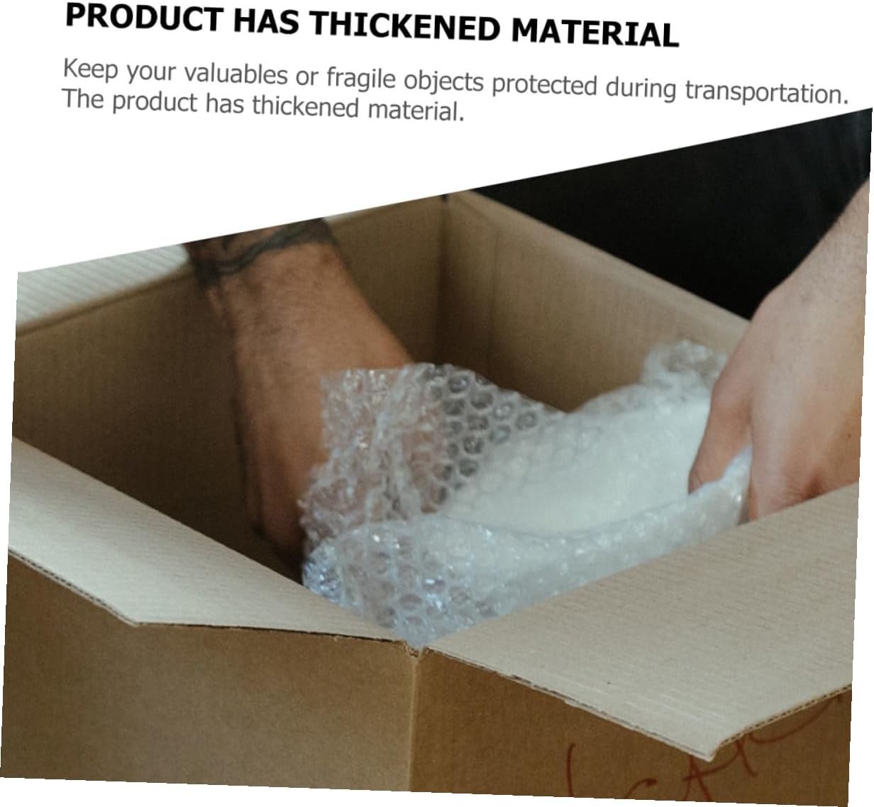 Shockproof Air Cushion Film Thin Single-sided Protective Wrap for Packing Moving Supplies High Transparency Protective Film for Shipping Fragile Items