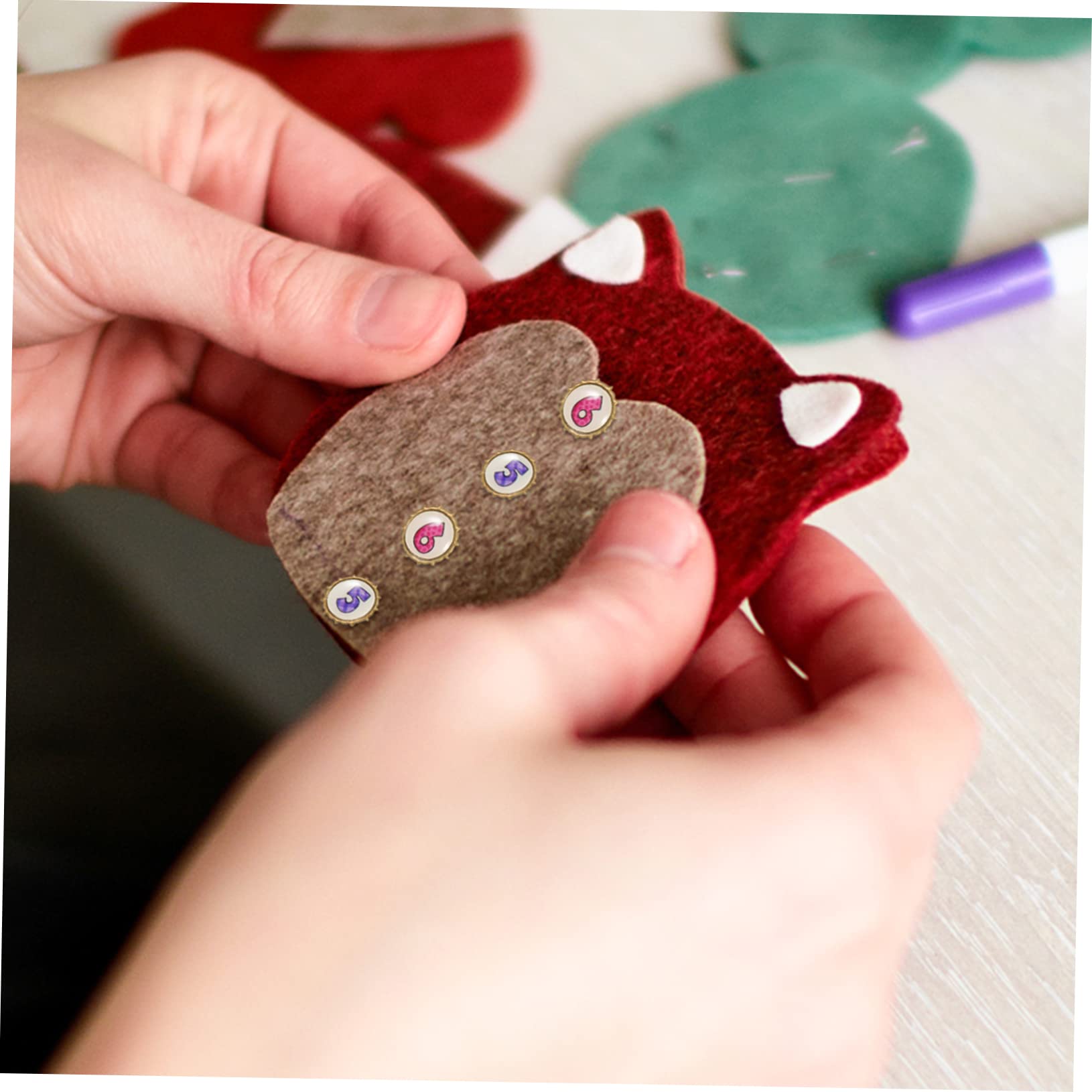 NUOBESTY 5 Sätze Farbige Zweibeinige Nägel Brad-Papier Mini-stecknadel DIY & Handwerk Mini-brads Zum Basteln Scheckheft Scrabbook Papier Brads Papierverschlüsse Legierung 100 Stück * 5