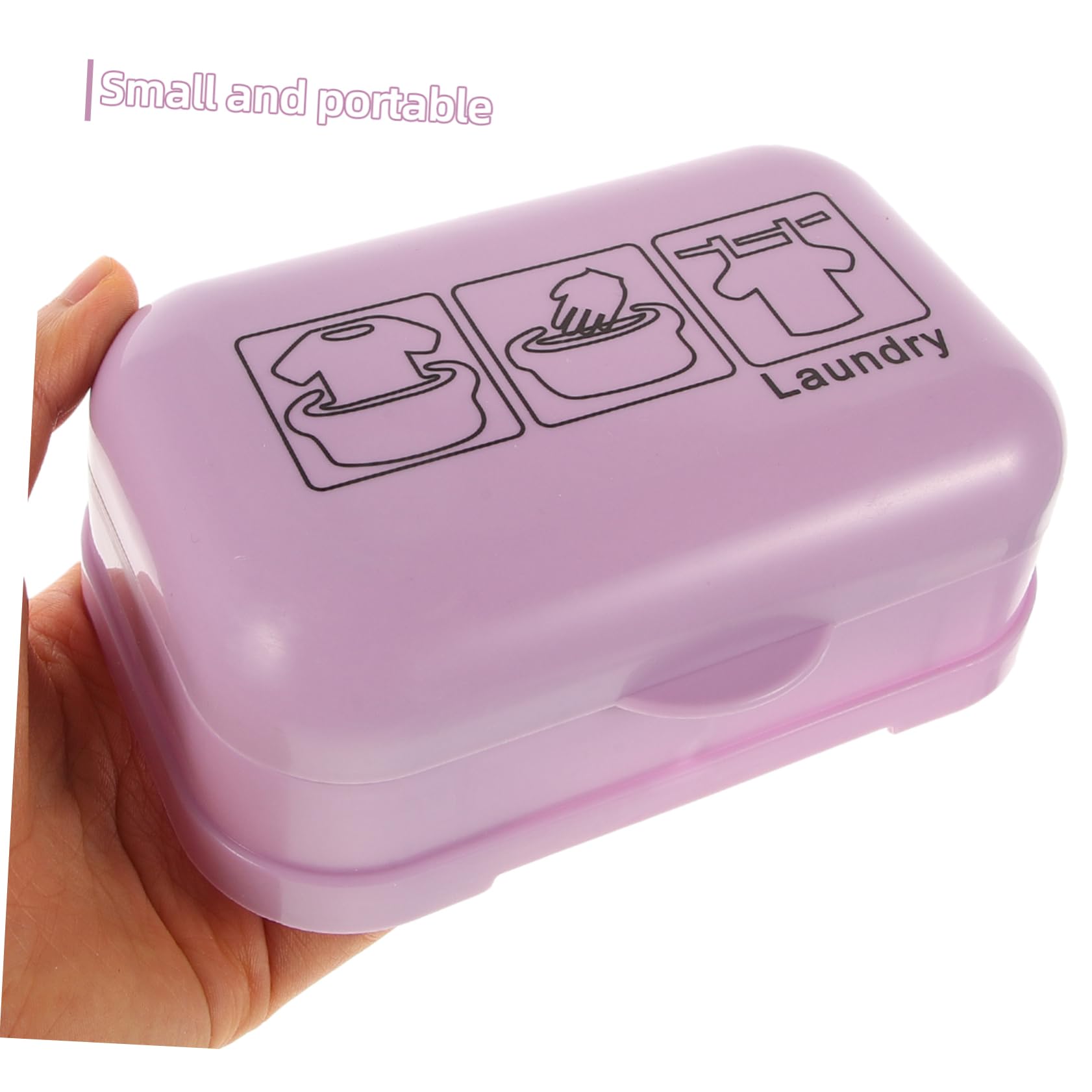 VALICLUD Jabonera con Tapa Estuche Montado Portador De Jabón Organizador De La Cocina Lavar Envase Limpieza Contenedor De Jabón De Viaje Artículos De Aseo El Plastico 2 Piezas X 4