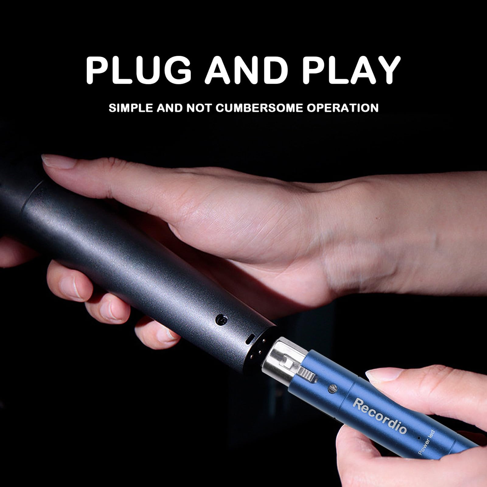 In Line Microphone Preamp, Dynamic Active Inline Mic Booster Preamplifier - Image 2