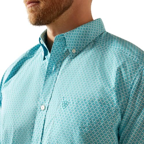 Ariat Light Blue Westin Classic Short Sleeve Button Up Shirt3
