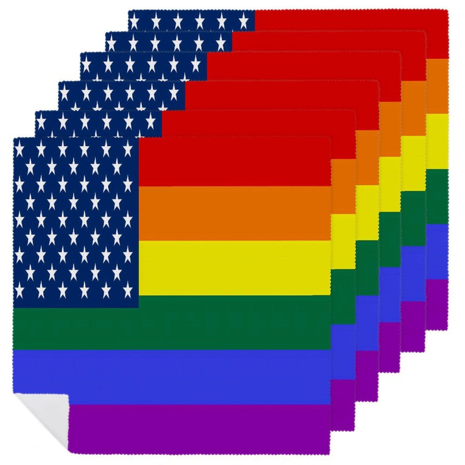 Servilletas de mesa de tela lavables para restaurantes y bodas LGBT