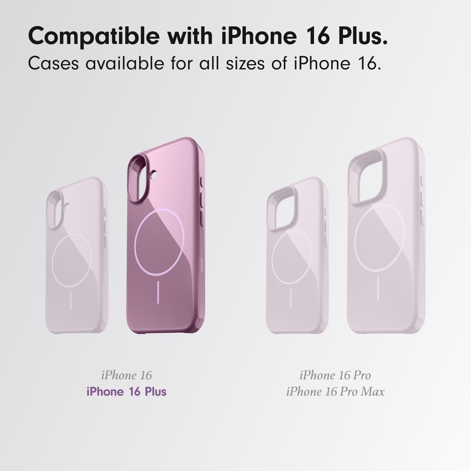 Beats iPhone 16 Plus Case - MagSafe, Scratch-Resistant Protective Cover, Slim Fit, Microfibre Lining - Sunset Purple - Image 2