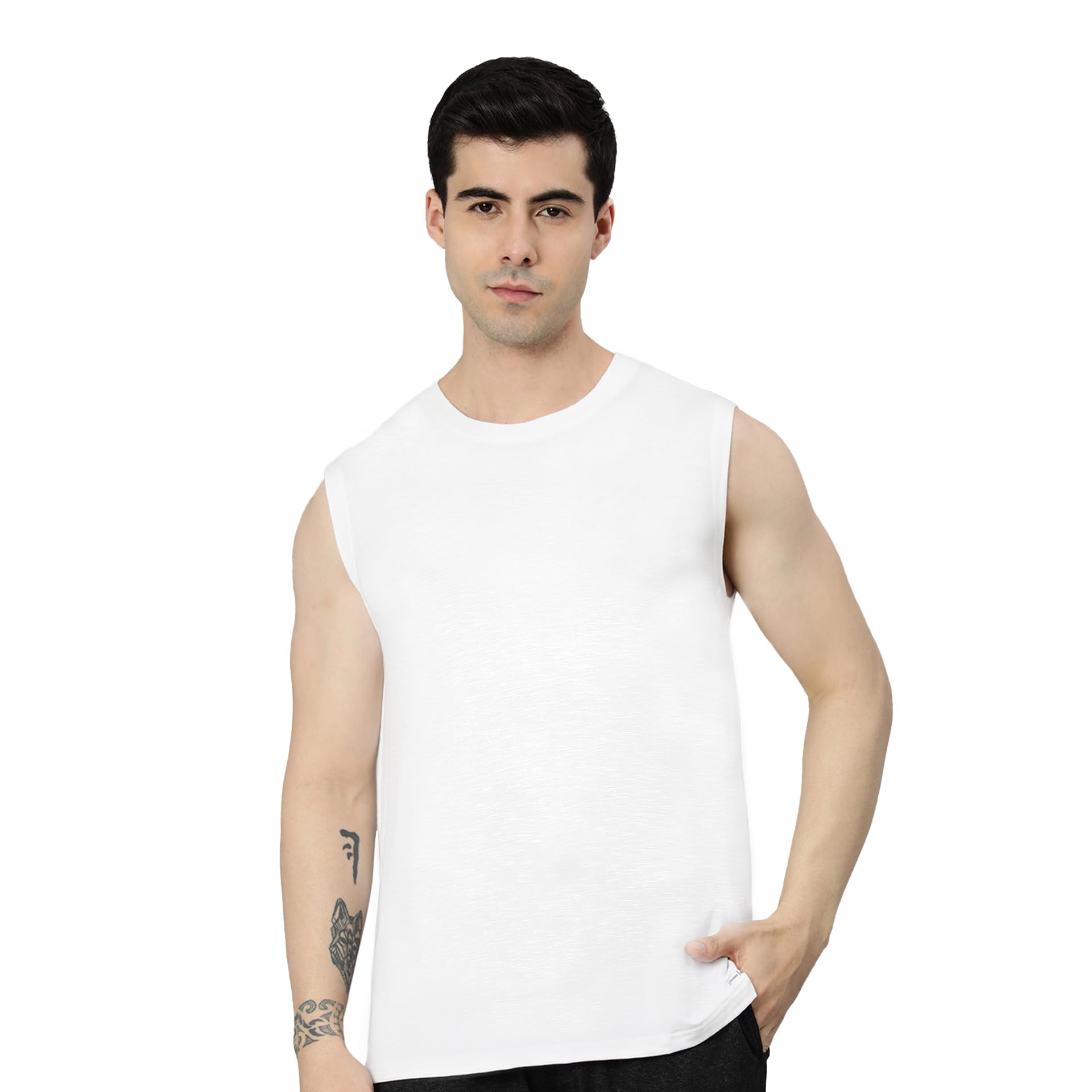Bamboo Gym Vests for Men, Odour Free, Super Soft & Comfortable