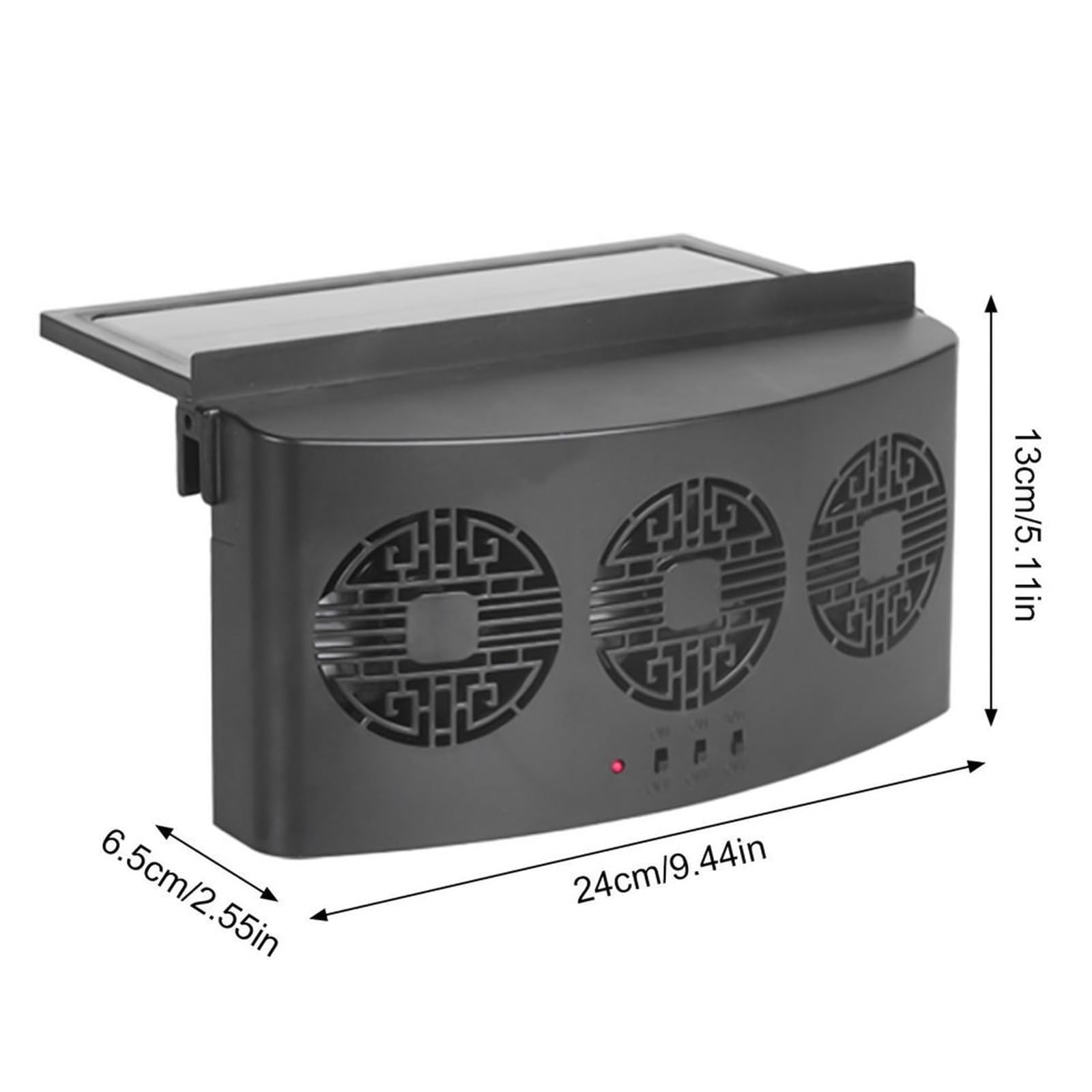 Ventilateur D'échappement Radiateur Fenêtre Voiture Refroidisseur Voiture Universel Ventilateur Ventilation Radiateur Ventilation Ventilateur À Énergie Solaire Charge USB