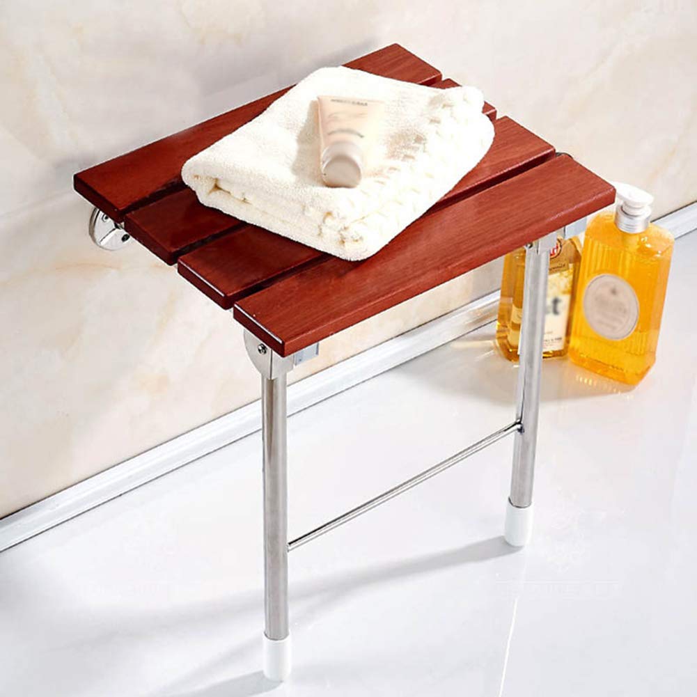 Buy Gxni Folding Bath Shower Seat Chair WallMount FoldUp Seat Chair Teak Wood Shower Seat