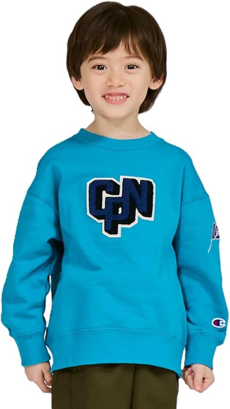 Amazon.co.jp: [チャンピオン] スウェットシャツ キッズ 長袖 丸首