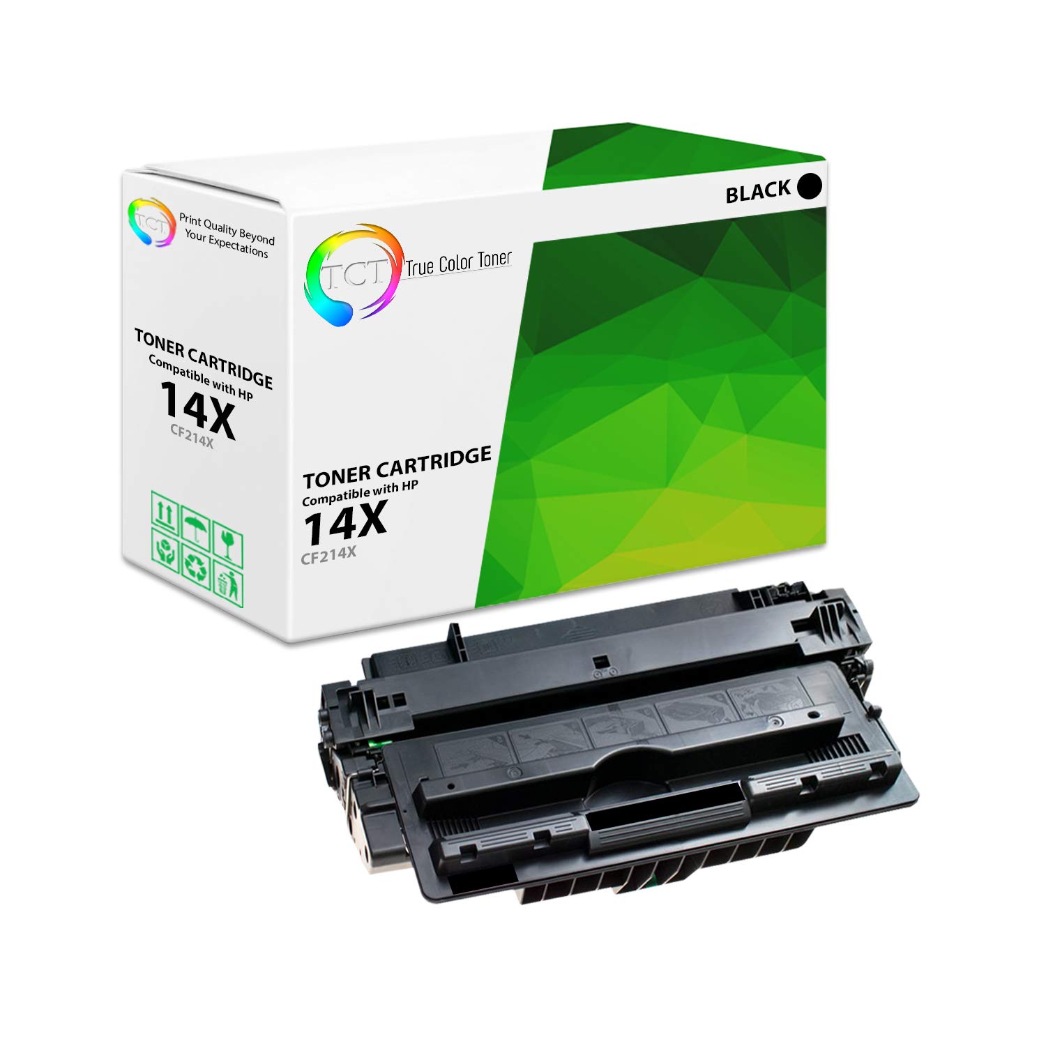 TCT 14X Toner Cartridge - Compatible Replacement for HP 14X CF214X Black High Yield Works with HP LaserJet Enterprise 700 M712DN M712N M712XH, M725Z+