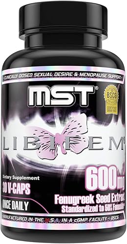 MST Libifem, Cápsulas de extracto de semilla de fenogreco, aumenta el deseo, la libido, la excitación y la satisfacción más apoyo para la salud de