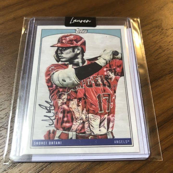 2022 【直筆サインカード】Lauren Taylor 大谷翔平イラスト Shohei