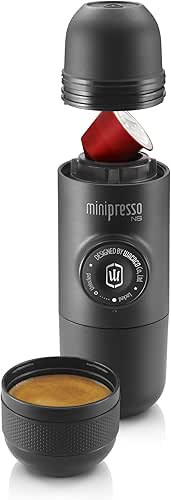 WACACO Minipresso NS, Portable Espresso Machine, Compatible Original NS Capsules,