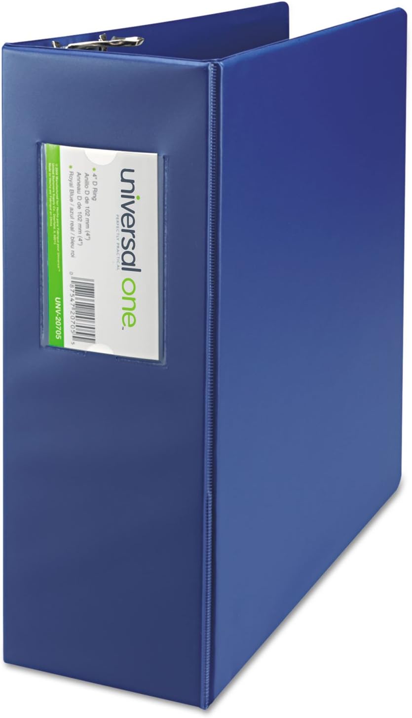Universal 20705 NonView DRing Binder, 4Inch Capacity, 8