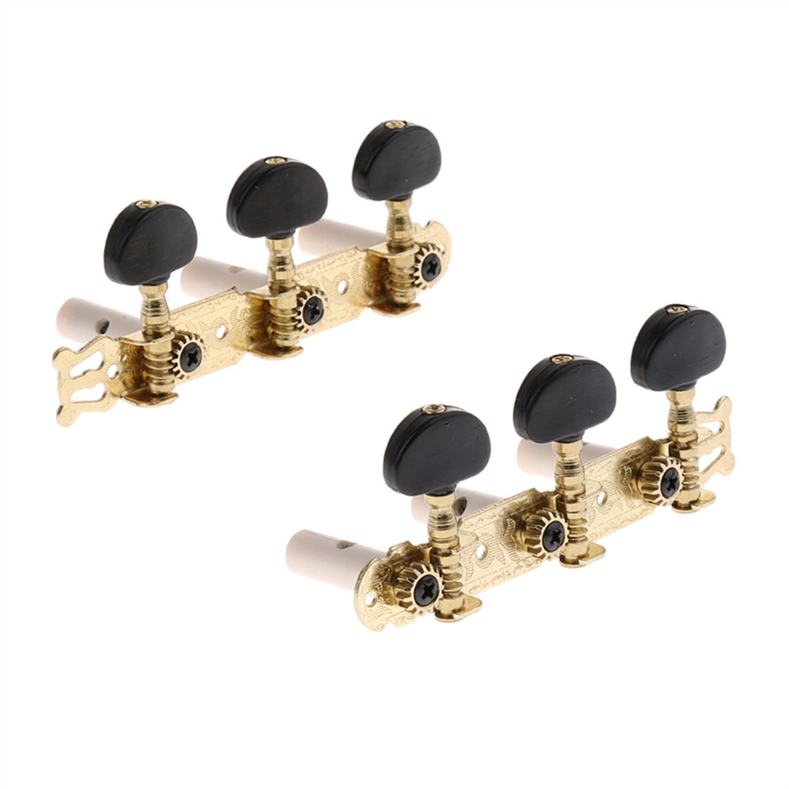 Tuner Mechaniken Knöpfe Set Mit 2 Stimmwirbeln Für Gitarrensaiten Als Ersatz Für 6-saitige Gitarren