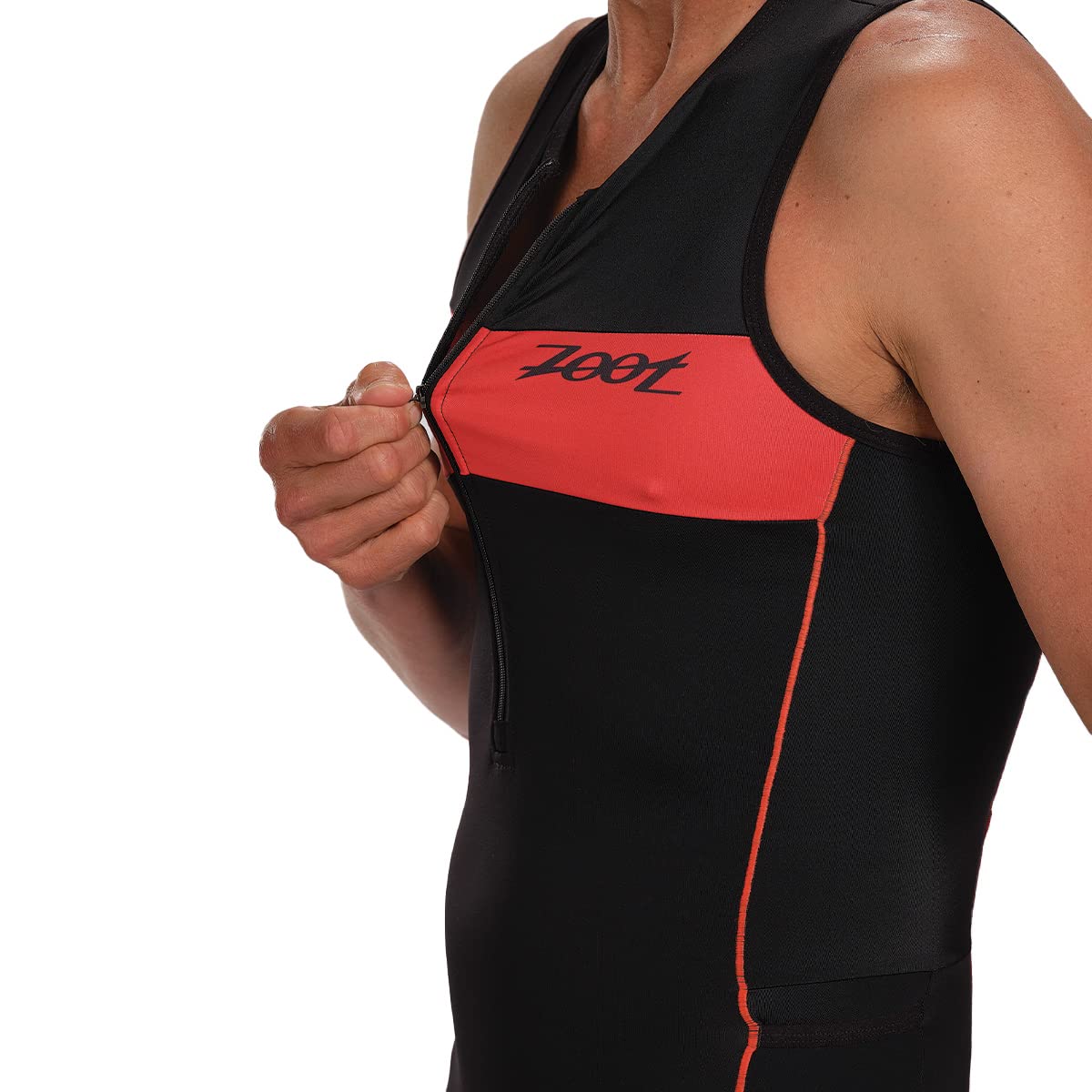 Zoot Tuta da triathlon da uomo, senza maniche, con imbottitura in camoscio, con tasche, UPF 50+, ad asciugatura rapida