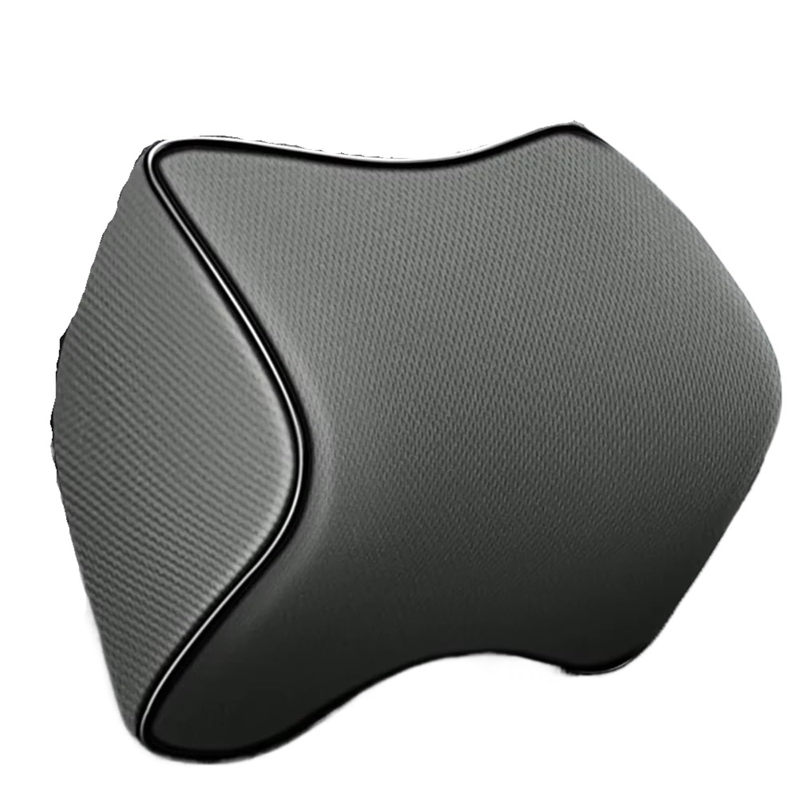 POAWUDJA Car Pillow Memory Foam Rest Back Pillow For Car Seat Slow Rebound Backrest Lumbar Support Cushion Relieve Body Soreness Removable Cover(Pillow)