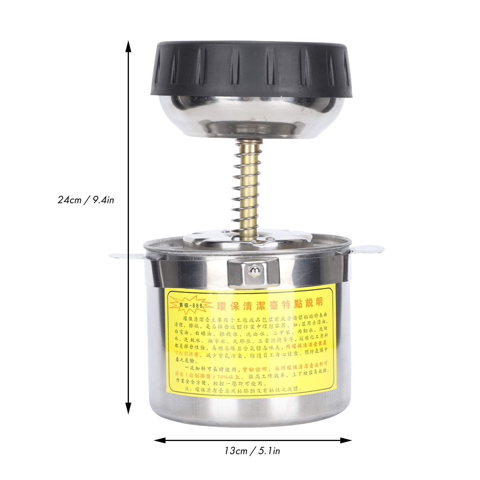 Dispenser con Pompa Idraulica per Alcol in Acciaio Inossidabile da 1,2 Litri, Dispositivo di Pulizia Ambientale con Schermo Filtrante Ultra, Flacone Erogatore con Pompa per