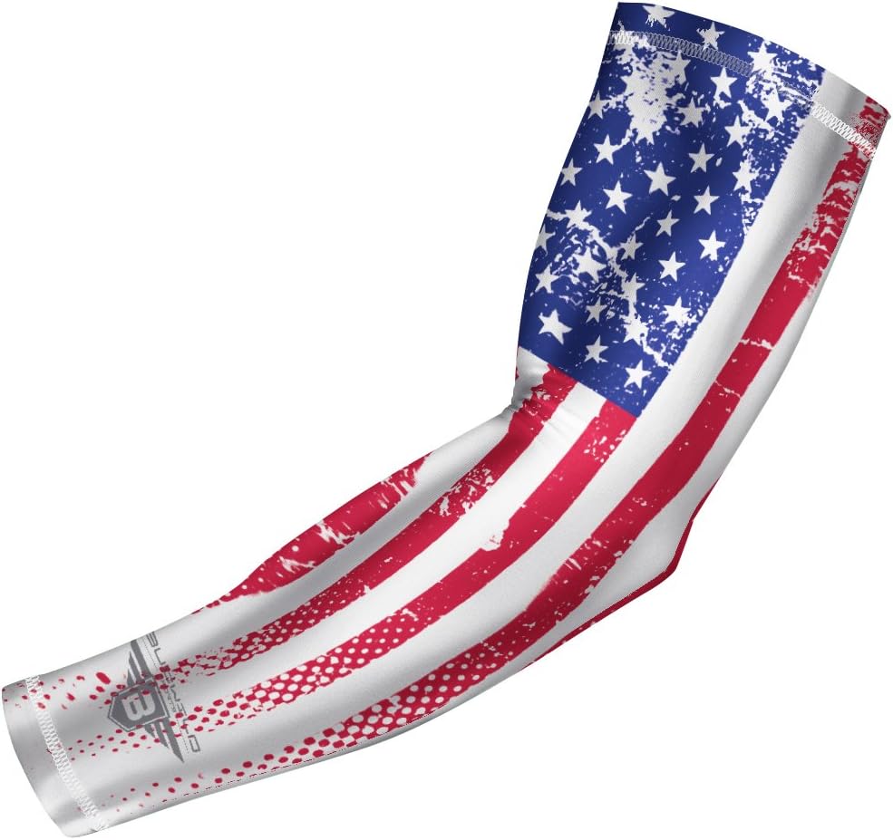 Bucwild Sports USA Mexico P. R. Flag Compression Arm Sleeve - Youth - Adult - Baseball Football Bucwild Sports USA Mexico P. R. Flag Compression Arm Sleeve - Youth - Adult - Baseball Football