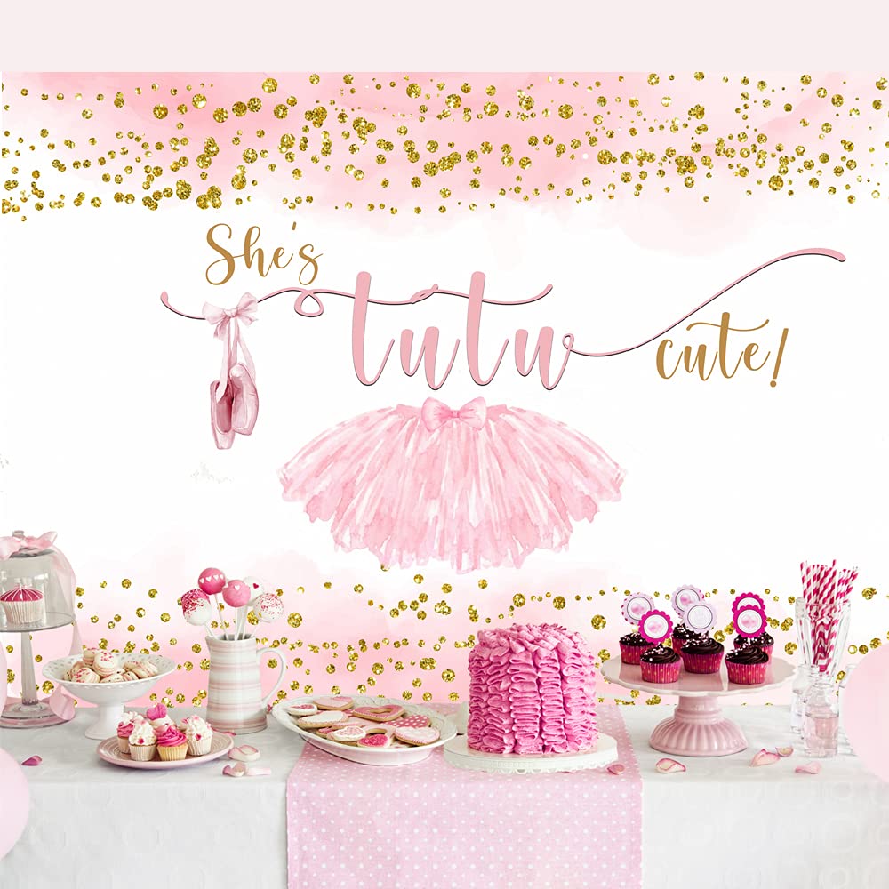 Lofaris Fotohintergrund 2,1x1,5 M – Tutu-Design Mit Goldenen Punkten Für Mädchenpartys