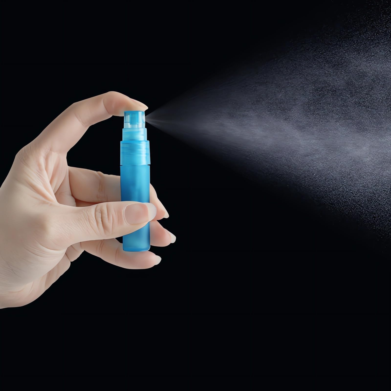 100 Piezas 10ml Mate Morado Recargable Botellas Sprayer Fina Botella de Spray Vacías Plástico, para Perfume Viaje Artículos de Agua Cosmético Alcohol