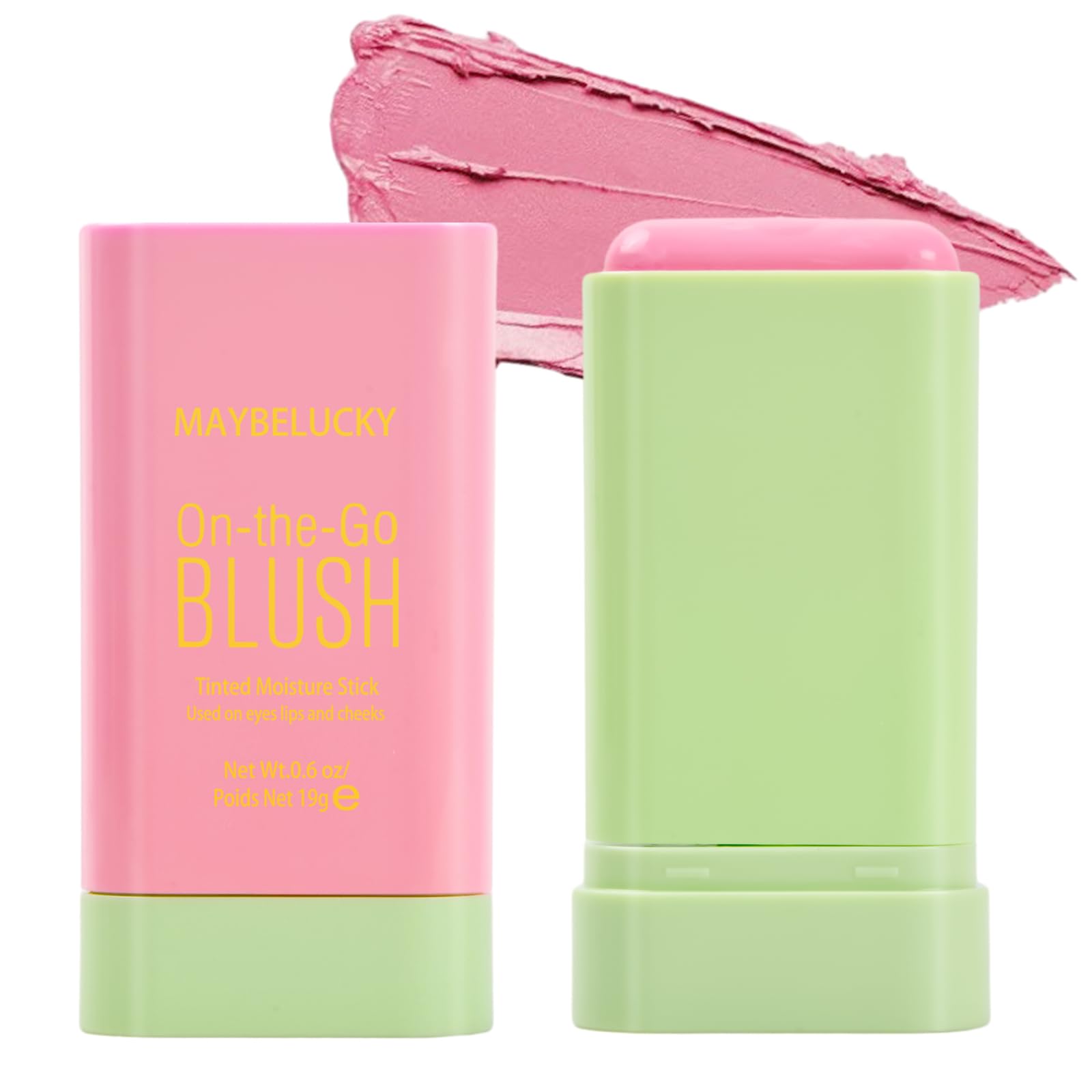 Cosmetics Soft Glow Blushes, 3 in 1 Cream Blush for Lip, Cheek and Eye, Long-lasting, Matte, Waterproof Lightweight Blush Stick, Create a Natural and Vibrant Make Up (1#shy pink)