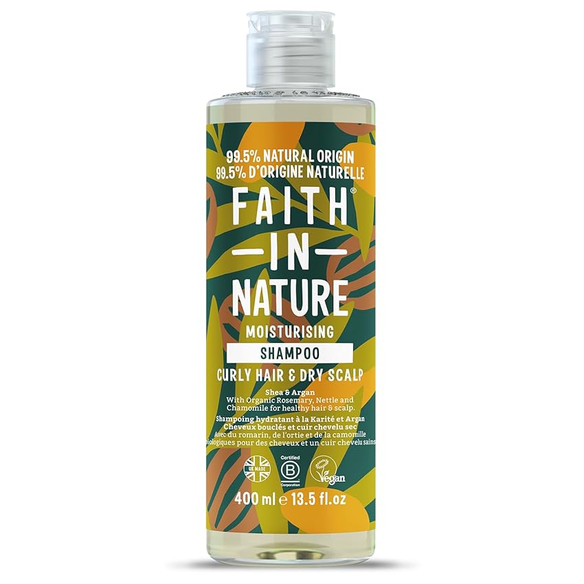 Faith in Nature Shampoo Naturale al Karité & Argan, Nutriente, Vegano e Non Testato su Animali, Senza SLS e Parabeni, Capelli Secchi e Molto Secchi, 400 ml