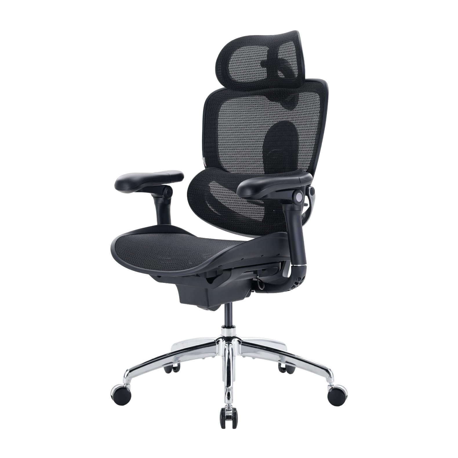 SIHOO SIHOO Doro C300 Pro V2 Ergonomic Office Chair Without Footrest, Full-Body Adaptive Support, 8D Armrests & Breathable Mesh, Comfy High Back Computer Desk Chair for Long Hours, 135° Recline (Black)