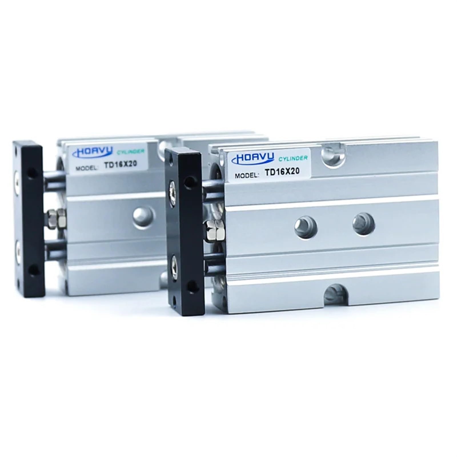 Vérin pneumatique double arbre réglable TD20-50 pour machine industrielle