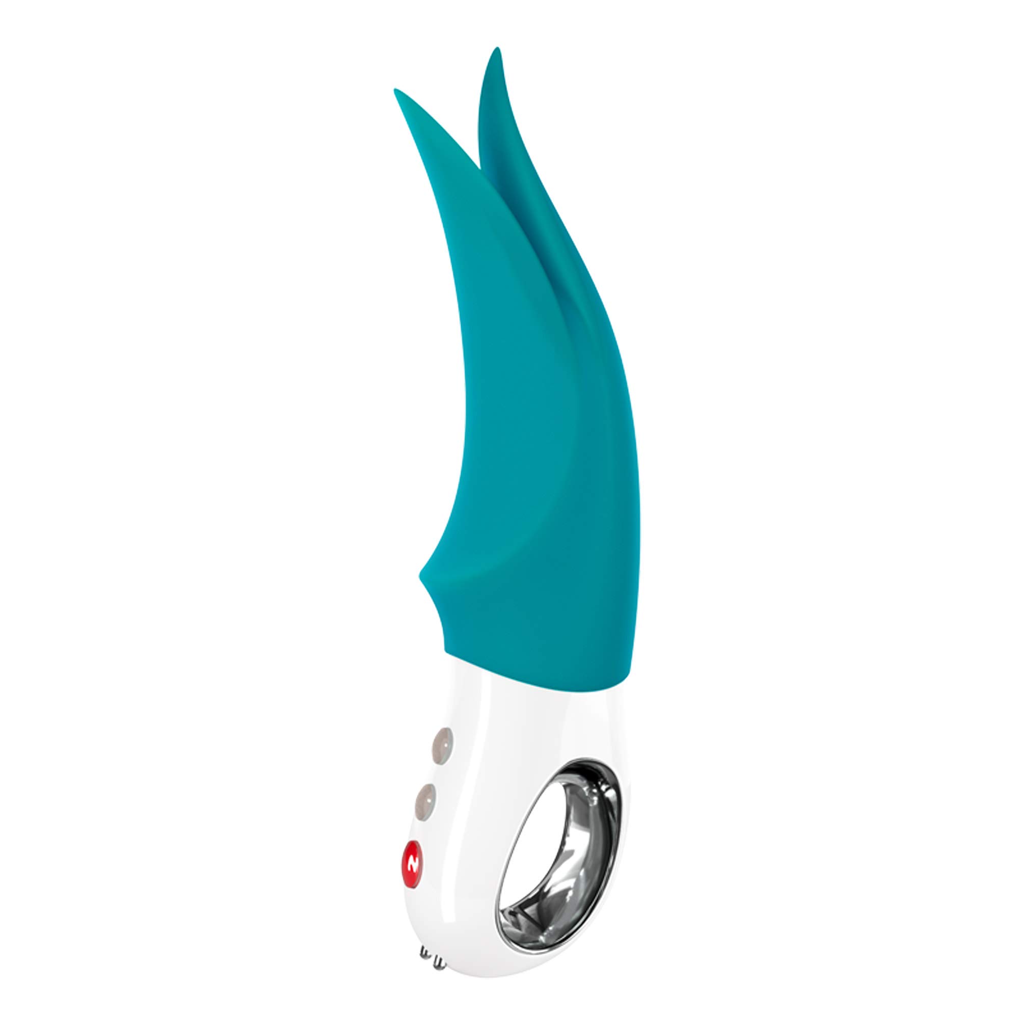 Fun Factory VOLTA - Vibratore esterno per lei con punte flessibili, Stimolatore per clitoride, Silicone, Turchese