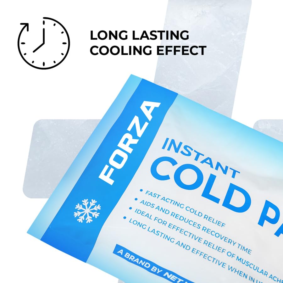 Forza - Paquete de hielo instantáneo (200 g, primeros auxilios, paquete de compra a granel