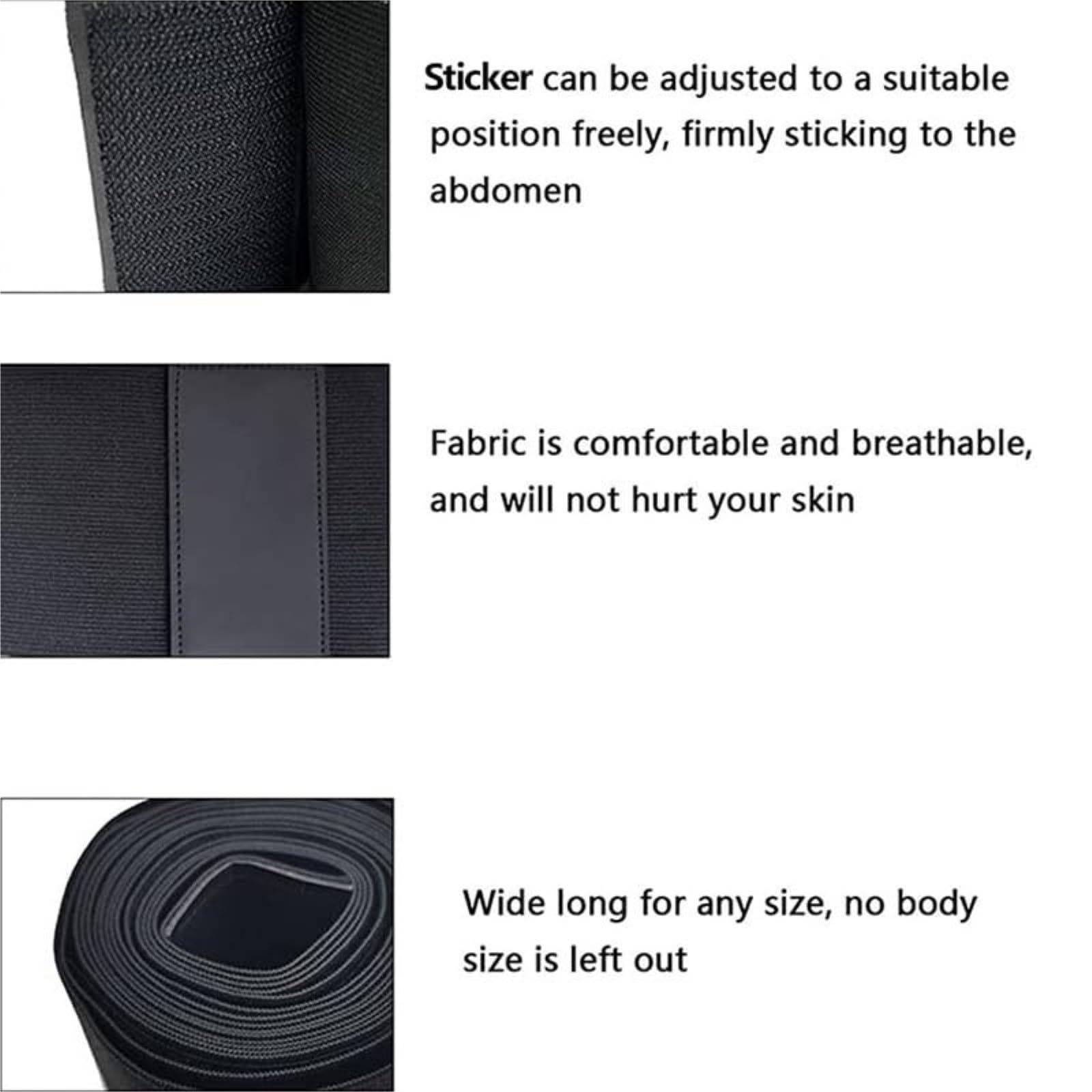 Faja Moldeadora para el Abdomen, Control Cincher Sauna Body Shaper Adelgazante Entrenador de Cintura Bandawrap Shapewear(Black,5M)