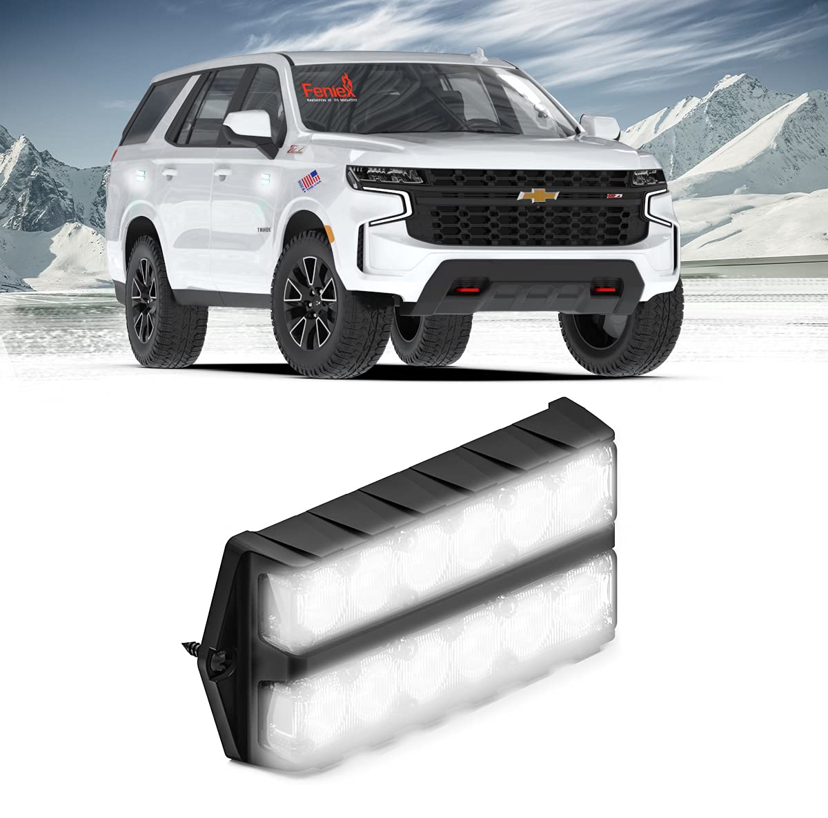 Feniex Industries - Fusion-S Dual Stack Surface Mount (White)