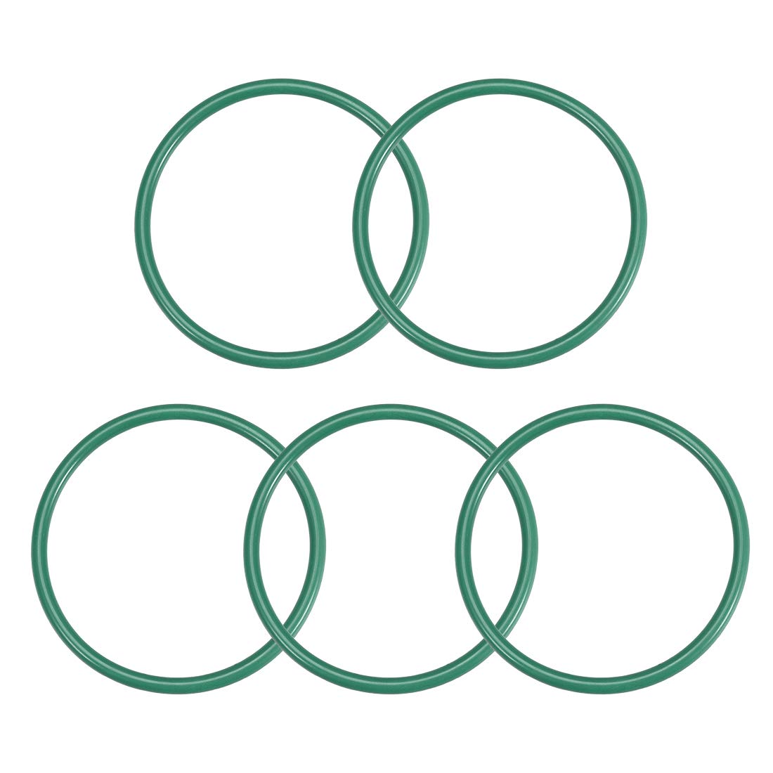 Uxcell FKM Fluorine Rubber O-Rings - 52mm OD 45mm ID 3.5mm Width Pack Of 5