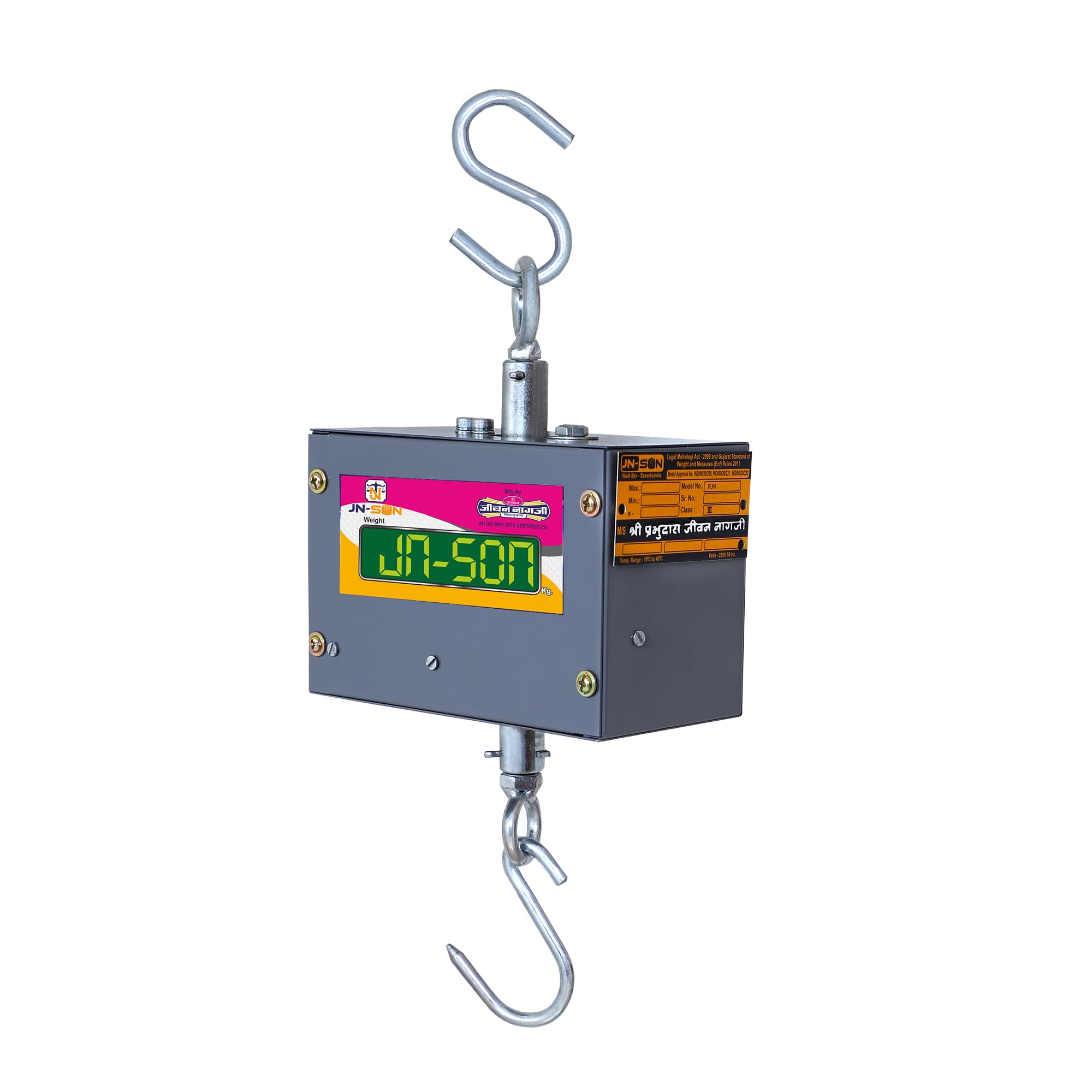 JN-SON Hanging Scale 60 Kg 4 Volt Portable Electronic Weighing Crane Scale-image-8