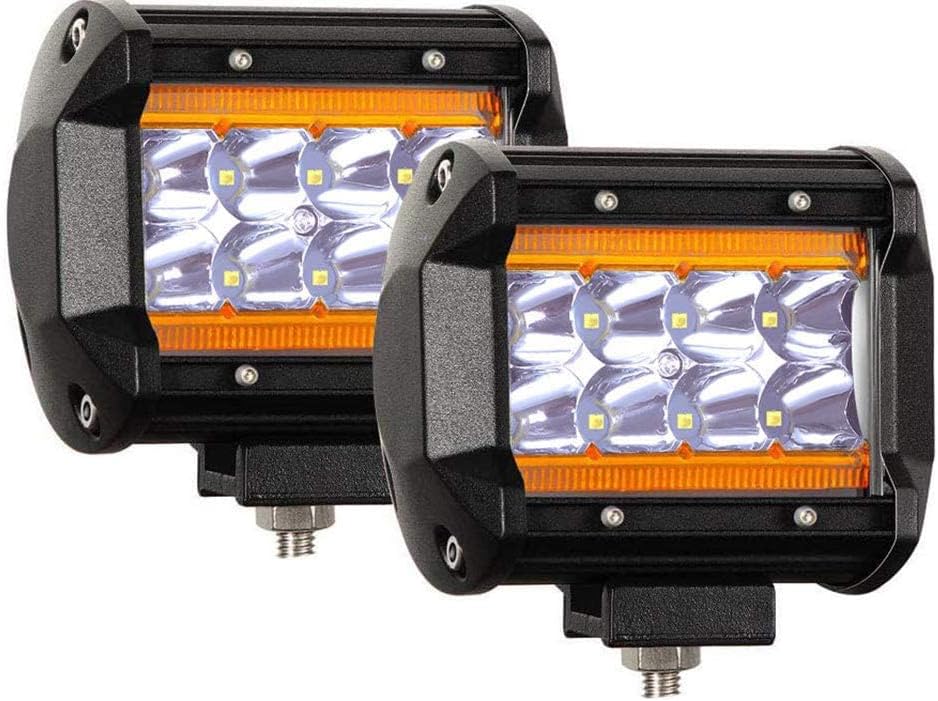 Nizirioo 4 piezas proyector de trabajo LED 18W proyector fuera de la carretera faro adicional 12V faro 6000K faro adicional IP67 impermeable luz de marcha atrás para tractor excavadora SUV, UTV, MTB Nizirioo 4 piezas proyector de trabajo LED 18W proyector fuera de la carretera faro adicional 12V faro 6000K faro adicional IP67 impermeable luz de marcha atrás para tractor excavadora SUV, UTV, MTB