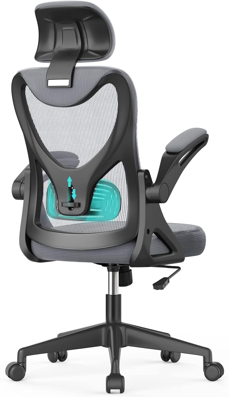YONISEE Office Chair, High Back Desk Chair with Headrest, Ergonomic