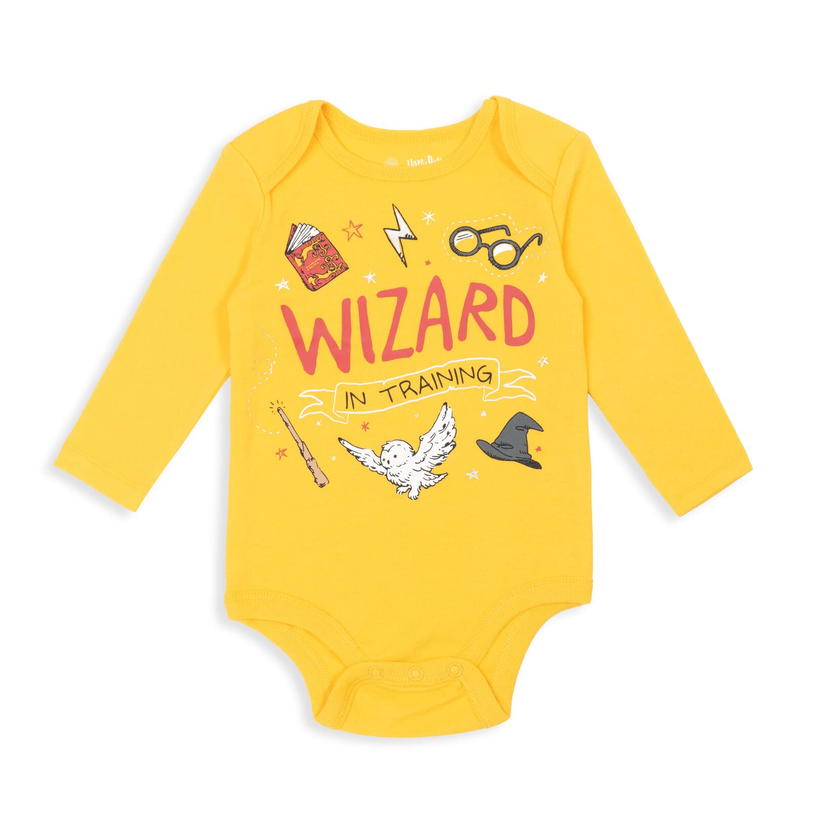 Harry Potter Hermine Baby-Bodys mit langen Ärmeln, 3er-Pack (Neugeborene)