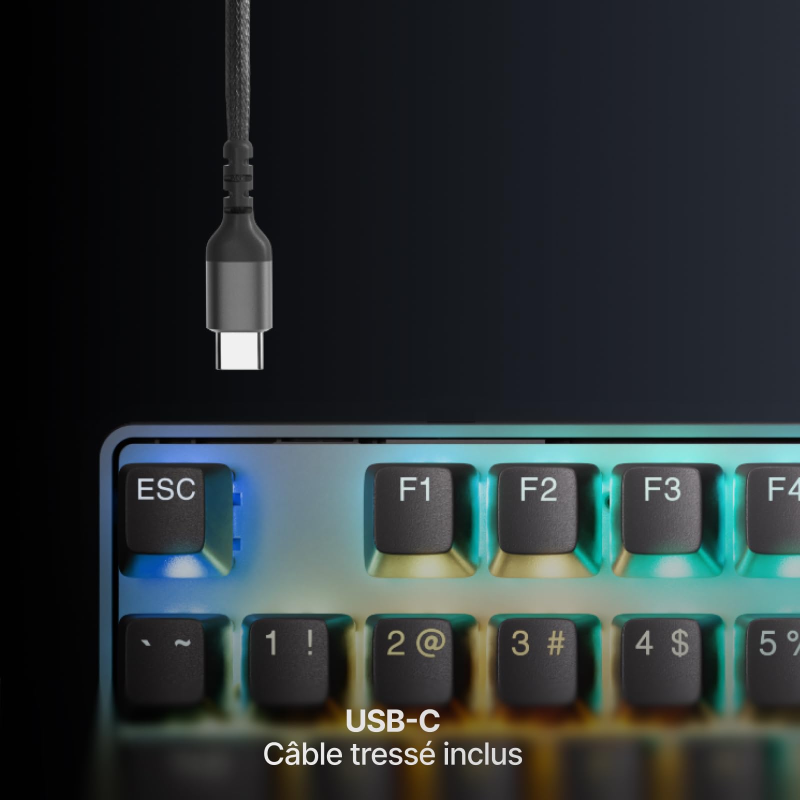 SteelSeries Apex Pro TKL Gen 3 - Clavier Gaming-HyperMagnetic - OmniPoint 3.0 - Actionnement Ajustable - Déclenchement Rapide-Préréglages prêts à Jouer - Toucher Rapide/SOCD - OLED -FR Layout AZERTY