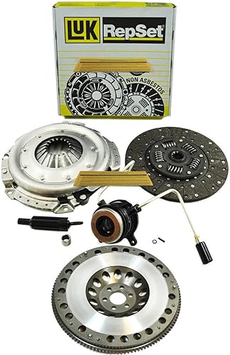 LUK - Kit de embrague + esclavo + volante LITE compatible con 89-90 JEEP COMANCHE CHEROKEE WRANGLER 4.0 4.2