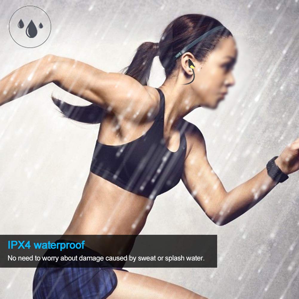 Auricolare Bluetooth Senza Fili Auricolare Stereo con Archetto da Collo Impermeabile per Sport Stile di Attivo