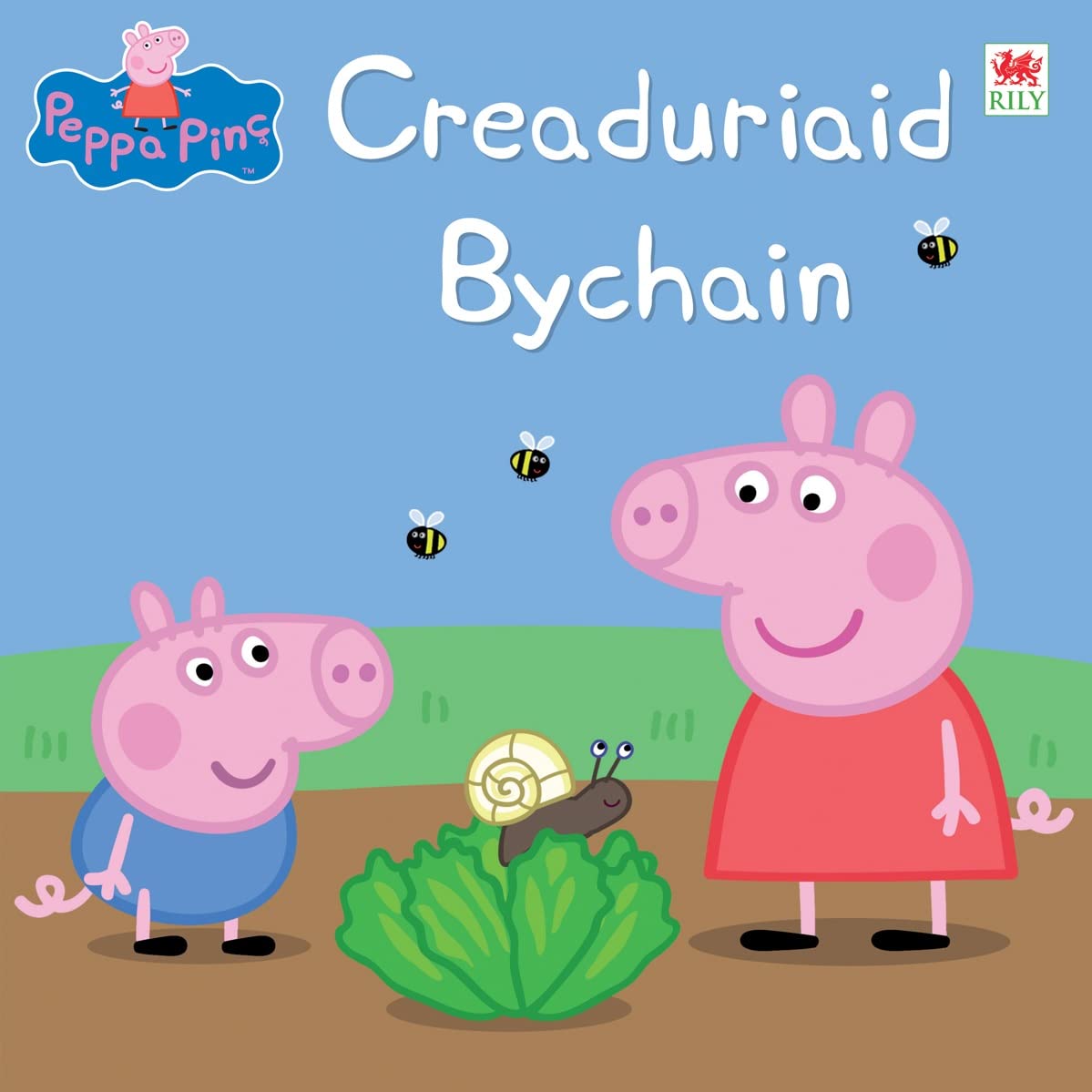 Creaduriaid Bychain | Peppa Pinc | Llyfr Cymraeg | Welsh paperback book | 'Peppa Pig: Tiny Creatures' is the English title | enjoy reading Peppa in Welsh! |for young children 18 months plus