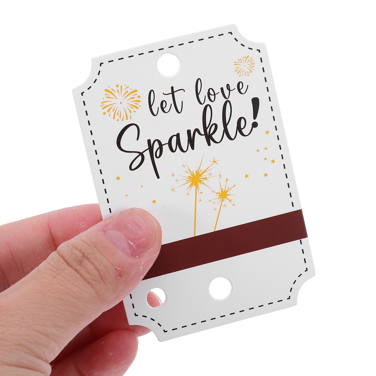 Holibanna 50 Stück Papieranhänger mit Löchern Etiketten für Hochzeitsgeschenke mit Reibefläche Vintage Design für Partygeschenke