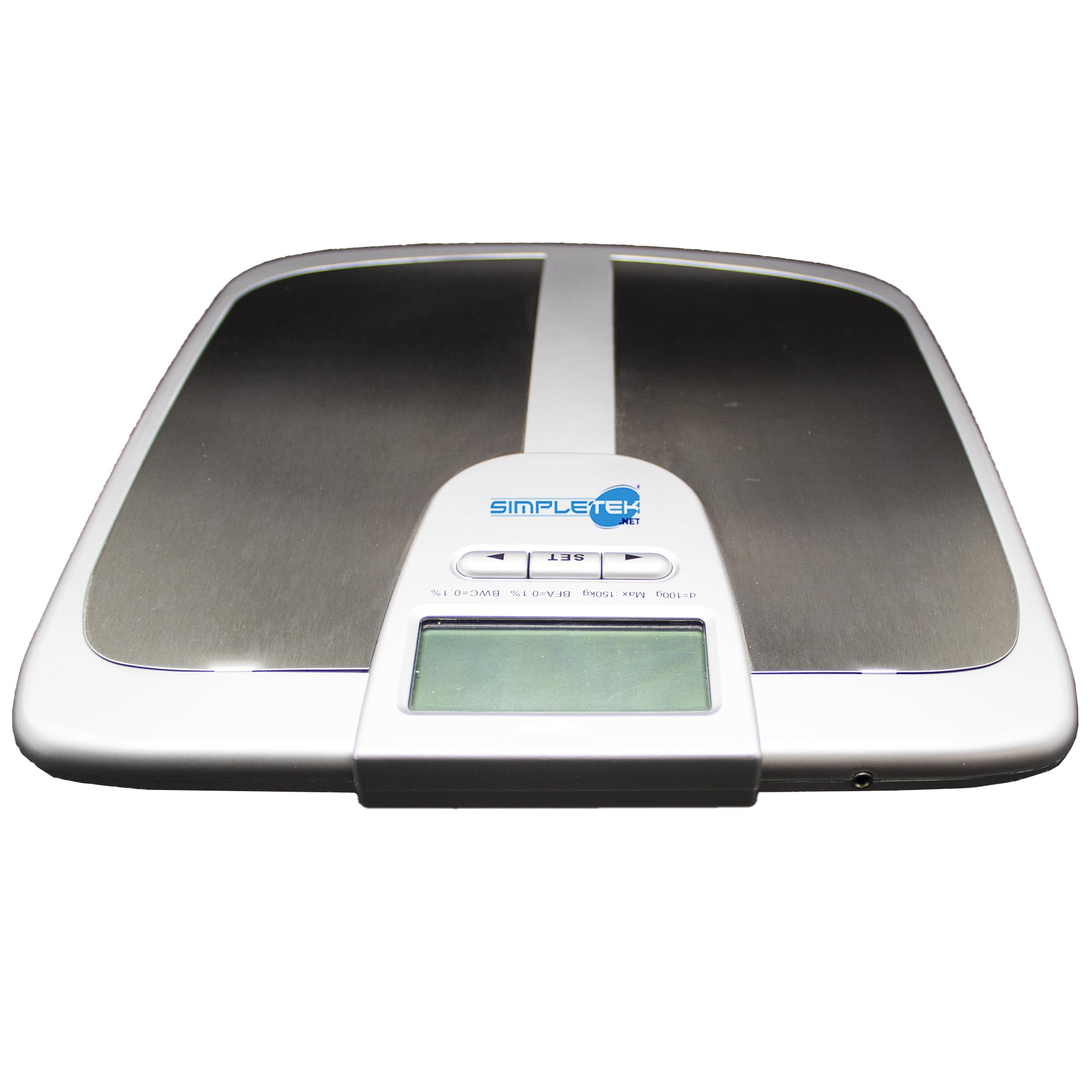 SIMPLETEK - Báscula de baño Med Pro 3 en 1 de 150 kg con placa de masaje | 9518787 Accesorios no incluidos (reacondicionado)