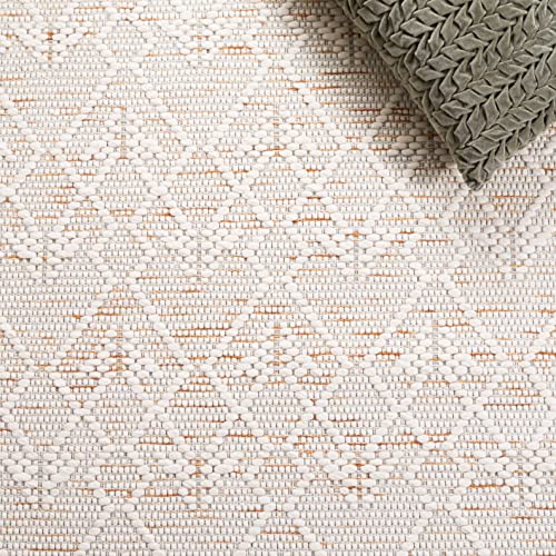 Tapete decorativo SAFAVIEH Marbella 3x5 pies blanco y marrón miniatura 5