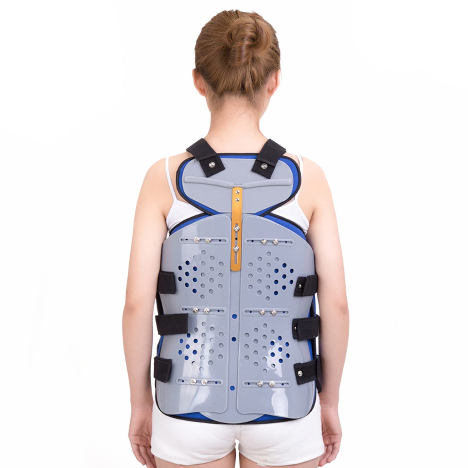 CUSMA Protector Espinal, Ortesis Lumbar Ajustable, Soporte para La Espalda, Ortesis Toracolumbar para Hombres Y Mujeres Adultos
