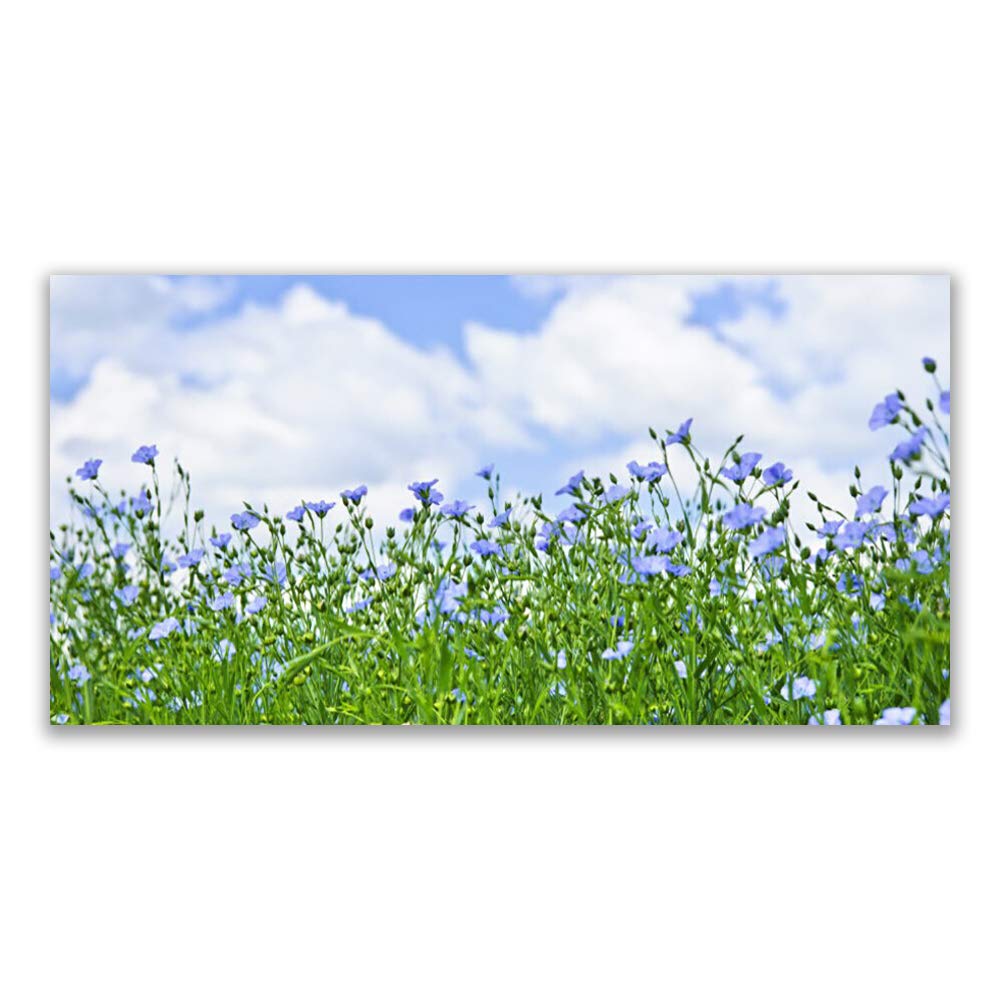 Tableau déco mural moderne Tulup 140x70cm impression haut de gamme nature fleurs
