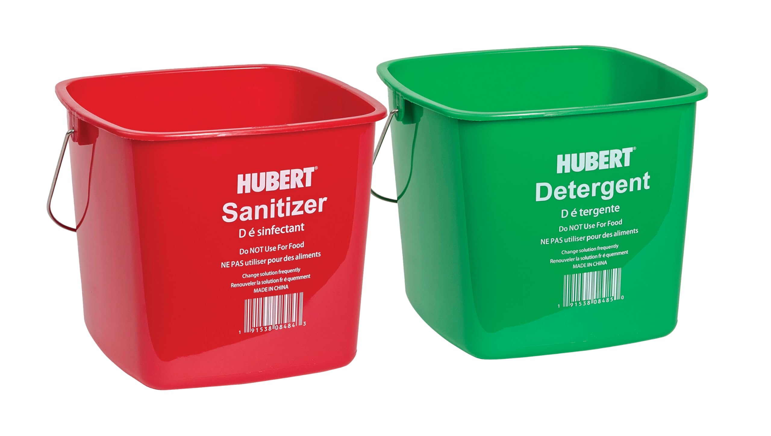 HUBERT Red/Green / 6 QT, 2PK / 6 Qt Buckets