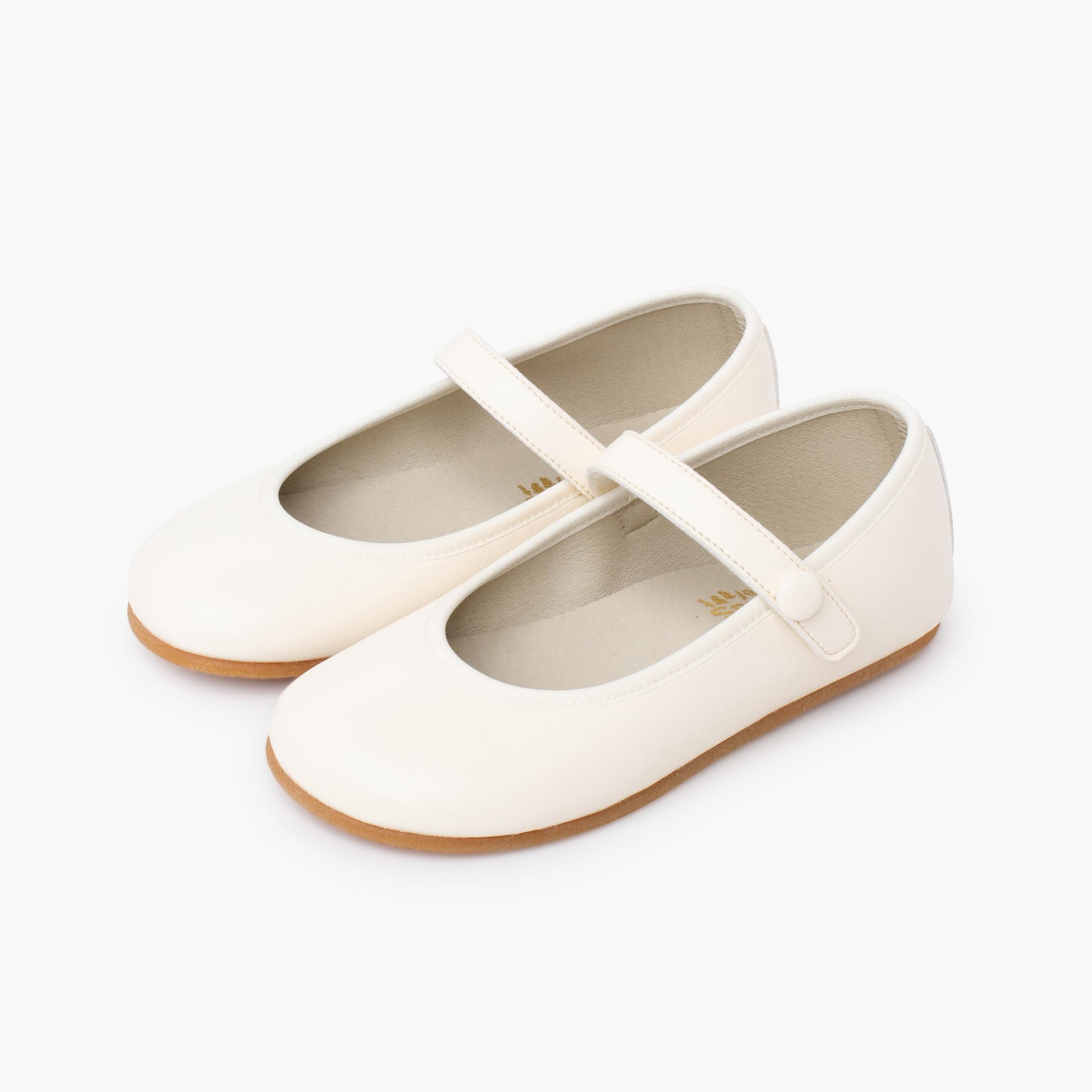 Pisamonas Merceditas Comunión Barefoot Tira Adherente Botón