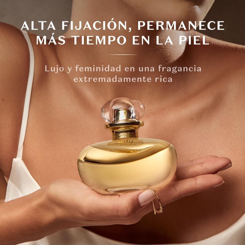 O Boticário Lily Coffret Regalo Set Perfume y Cuidado de la Piel con 2 Productos en Caja Beige | Lily Crema Hidratante Corporal Perfumada Satinado 250g y Lily Perfume Eau de Parfum EDP 75ml